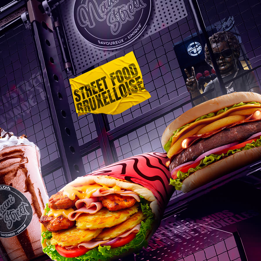 Naan, burger et milkshake Naani Street