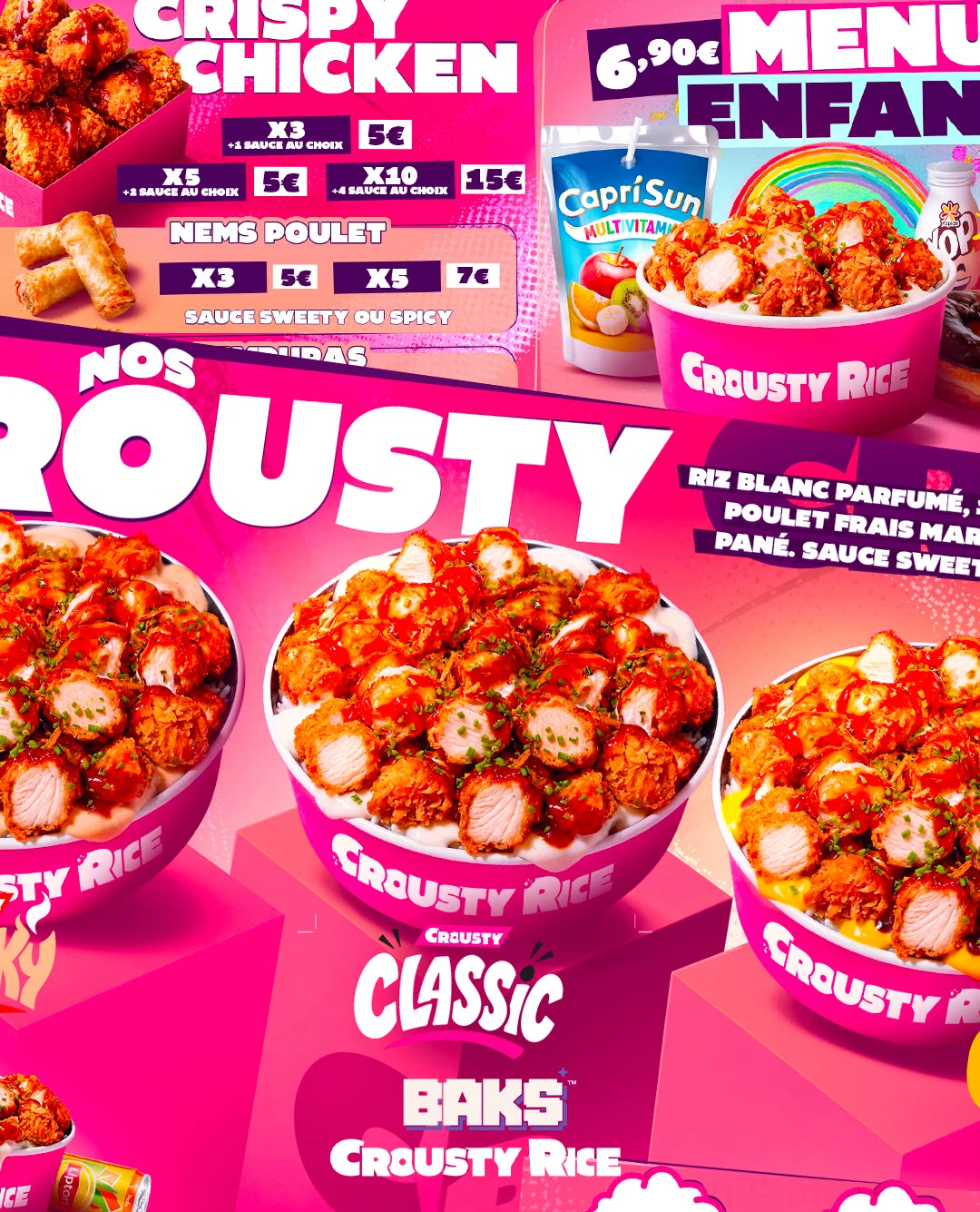 Zoom sur les bowls Crousty Rice