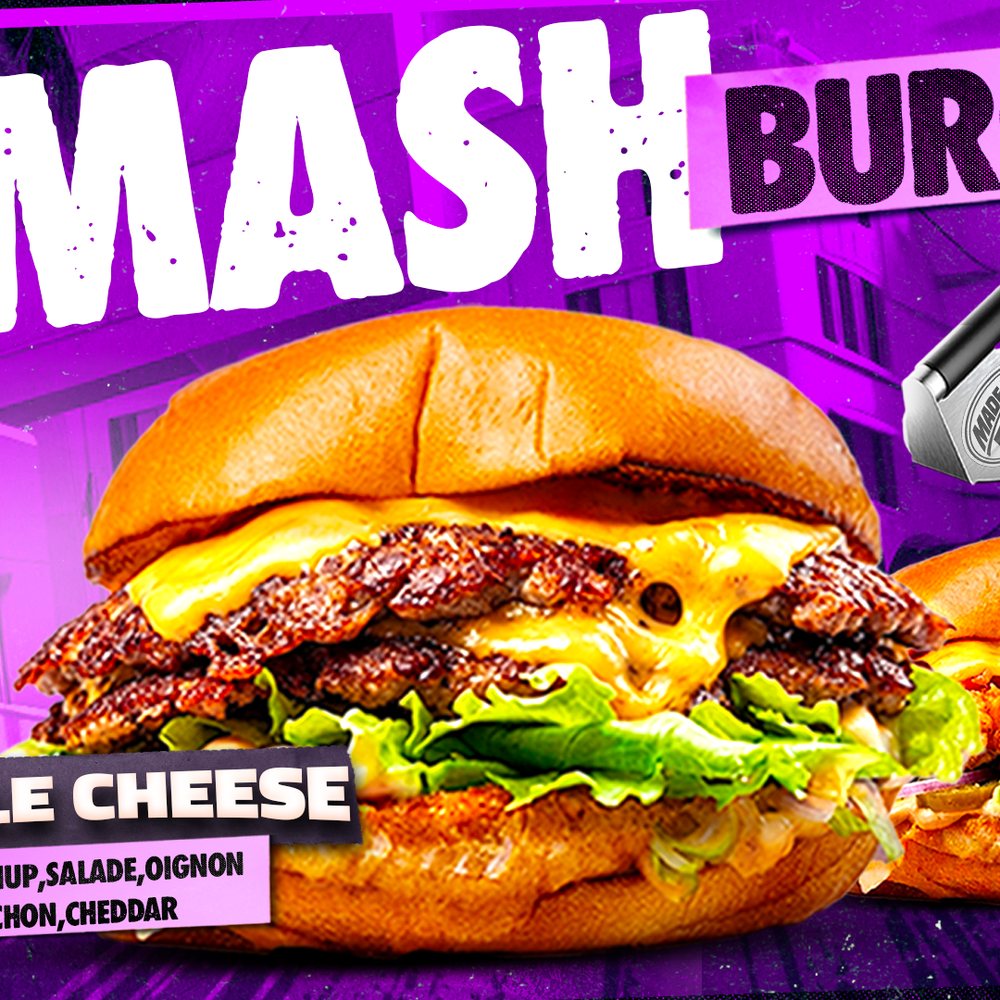 Smash burger double cheese GYFOOD